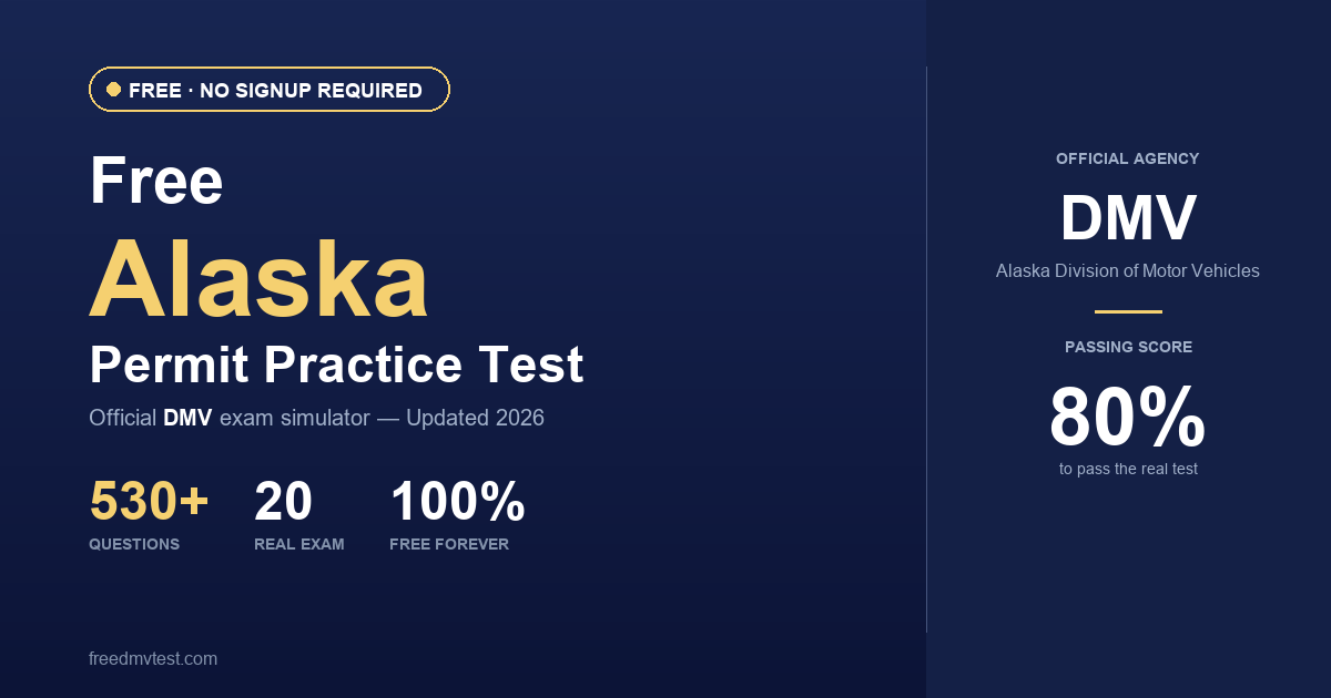 Free Alaska Permit Practice Test 2026 | DMV