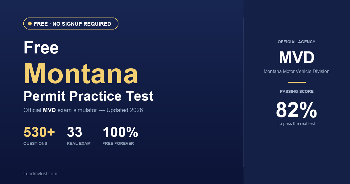Montana Road Signs Guide | MVD Test Prep 2026